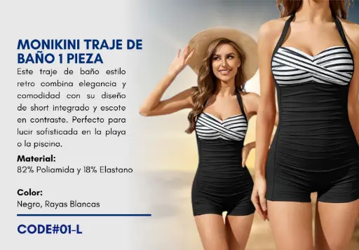 [Traje de Baño Para Mujer Large Elite Swim L-01] Traje de Baño Para Mujer Large Elite Swim L-01