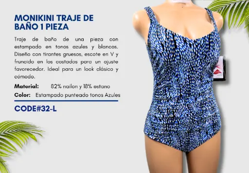 [Traje de Baño Para Mujer Large Elite Swim L-32] Traje de Baño Para Mujer Large Elite Swim L-32