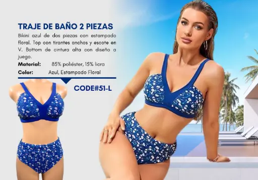 [Traje de Baño Para Mujer Large Elite Swim L-51] Traje de Baño Para Mujer Large Elite Swim L-51