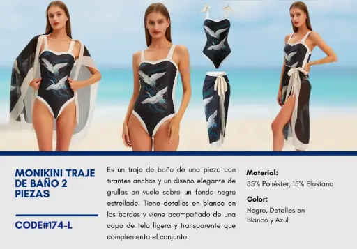 [Traje de Baño Para Mujer Large Elite Swim L-174] Traje de Baño Para Mujer Large Elite Swim L-174