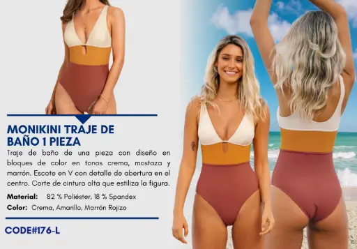 [Traje de Baño Para Mujer Large Elite Swim L-176] Traje de Baño Para Mujer Large Elite Swim L-176