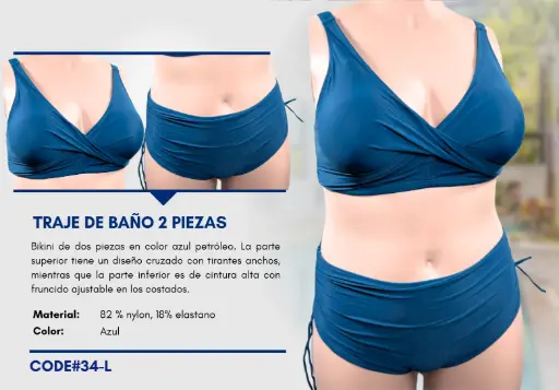 [Traje de Baño Para Mujer Large Superior Swim L-34] Traje de Baño Para Mujer Large Superior Swim L-34