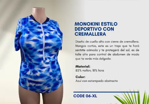 [Traje de Baño Para Mujer Extra Large Elite Swim XL-06] Traje de Baño Para Mujer Extra Large Elite Swim XL-06