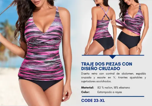 [Traje de Baño Para Mujer Extra Large Elite Swim XL-23] Traje de Baño Para Mujer Extra Large Elite Swim XL-23