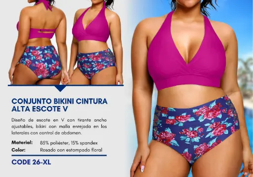 [Traje de Baño Para Mujer Extra Large Elite Swim XL-26] Traje de Baño Para Mujer Extra Large Elite Swim XL-26