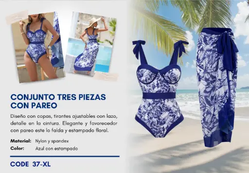 [Traje de Baño Para Mujer Extra Large Elite Swim XL-37] Traje de Baño Para Mujer Extra Large Elite Swim XL-37