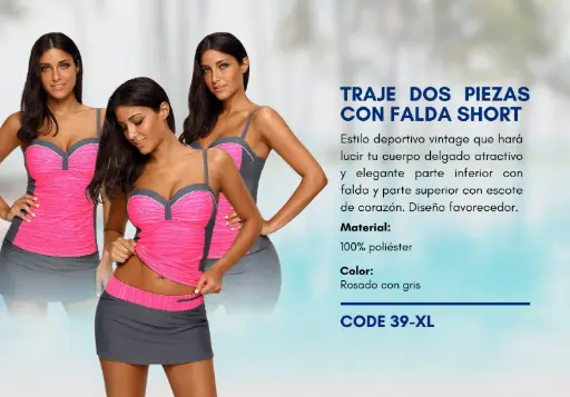 [Traje de Baño Para Mujer Extra Large Elite Swim XL-39] Traje de Baño Para Mujer Extra Large Elite Swim XL-39