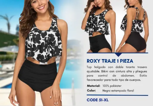 [Traje de Baño Para Mujer Extra Large Elite Swim XL-51] Traje de Baño Para Mujer Extra Large Elite Swim XL-51
