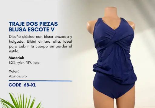[Traje de Baño Para Mujer Extra Large Elite Swim XL-68] Traje de Baño Para Mujer Extra Large Elite Swim XL-68