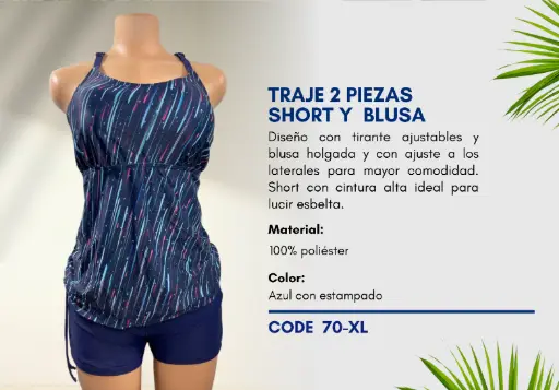 [Traje de Baño Para Mujer Extra Large Elite Swim XL-70] Traje de Baño Para Mujer Extra Large Elite Swim XL-70