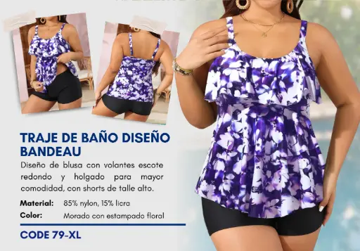 [Traje de Baño Para Mujer Extra Large Elite Swim XL-79] Traje de Baño Para Mujer Extra Large Elite Swim XL-79