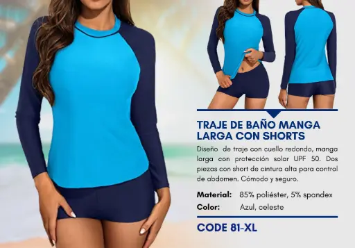 [Traje de Baño Para Mujer Extra Large Elite Swim XL-81] Traje de Baño Para Mujer Extra Large Elite Swim XL-81