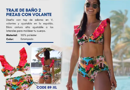 [Traje de Baño Para Mujer Extra Large Elite Swim XL-89] Traje de Baño Para Mujer Extra Large Elite Swim XL-89