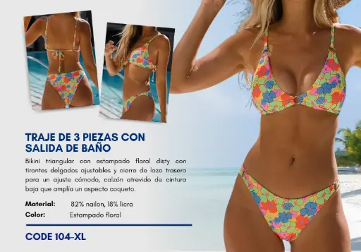 [Traje de Baño Para Mujer Extra Large Elite Swim XL-104] Traje de Baño Para Mujer Extra Large Elite Swim XL-104