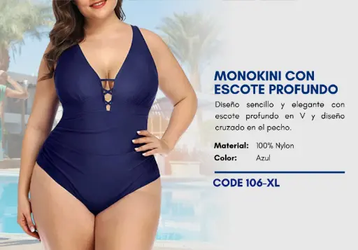 [Traje de Baño Para Mujer Extra Large Elite Swim XL-106] Traje de Baño Para Mujer Extra Large Elite Swim XL-106