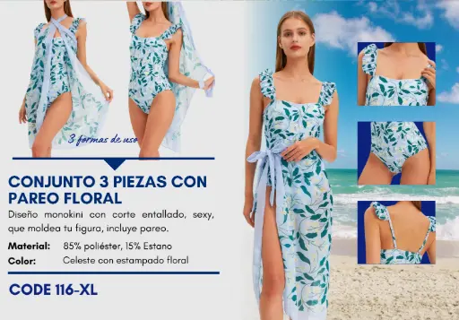 [Traje de Baño Para Mujer Extra Large Elite Swim XL-116] Traje de Baño Para Mujer Extra Large Elite Swim XL-116