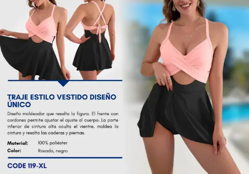 [Traje de Baño Para Mujer Extra Large Elite Swim XL-119] Traje de Baño Para Mujer Extra Large Elite Swim XL-119