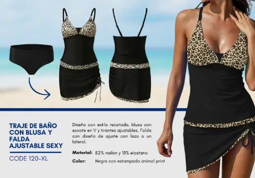 [Traje de Baño Para Mujer Extra Large Elite Swim XL-120] Traje de Baño Para Mujer Extra Large Elite Swim XL-120