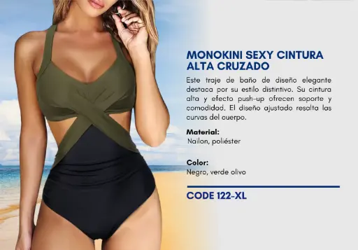 [Traje de Baño Para Mujer Extra Large Elite Swim XL-122] Traje de Baño Para Mujer Extra Large Elite Swim XL-122