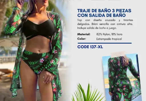 [Traje de Baño Para Mujer Extra Large Elite Swim XL-137] Traje de Baño Para Mujer Extra Large Elite Swim XL-137