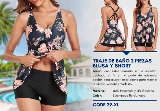 [Traje de Baño Para Mujer Extra Large Superior Swim XL-29] Traje de Baño Para Mujer Extra Large Superior Swim XL-29