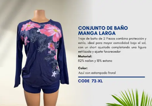 [Traje de Baño Para Mujer Extra Large Superior Swim XL-72] Traje de Baño Para Mujer Extra Large Superior Swim XL-72