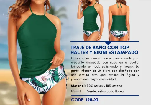 [Traje de Baño Para Mujer Extra Large Superior Swim XL-128] Traje de Baño Para Mujer Extra Large Superior Swim XL-128