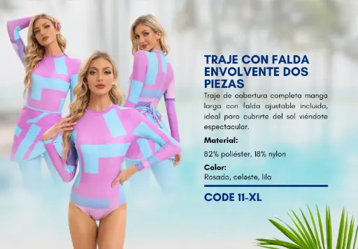 [Traje de Baño Para Mujer Extra Large Esencial Swim XL-11] Traje de Baño Para Mujer Extra Large Esencial Swim XL-11