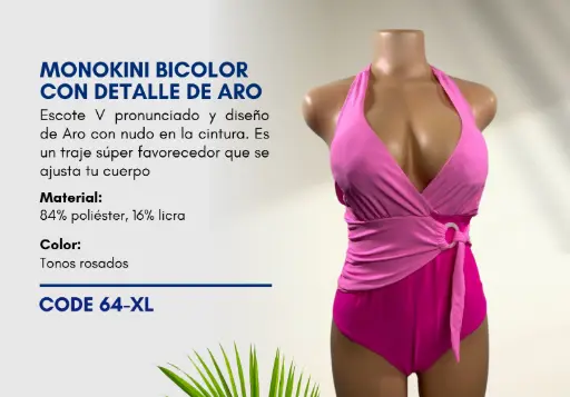 [Traje de Baño Para Mujer Extra Large Esencial Swim XL-64] Traje de Baño Para Mujer Extra Large Esencial Swim XL-64