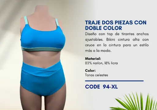[Traje de Baño Para Mujer Extra Large Esencial Swim XL-94] Traje de Baño Para Mujer Extra Large Esencial Swim XL-94