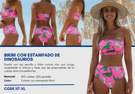 [Traje de Baño Para Mujer Extra Large Esencial Swim XL-117] Traje de Baño Para Mujer Extra Large Esencial Swim XL-117