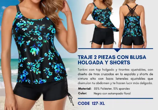 [Traje de Baño Para Mujer Extra Large Esencial Swim XL-127] Traje de Baño Para Mujer Extra Large Esencial Swim XL-127
