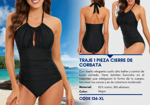[Traje de Baño Para Mujer Extra Large Esencial Swim XL-136] Traje de Baño Para Mujer Extra Large Esencial Swim XL-136