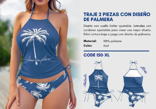 [Traje de Baño Para Mujer Extra Large Esencial Swim XL-150] Traje de Baño Para Mujer Extra Large Esencial Swim XL-150