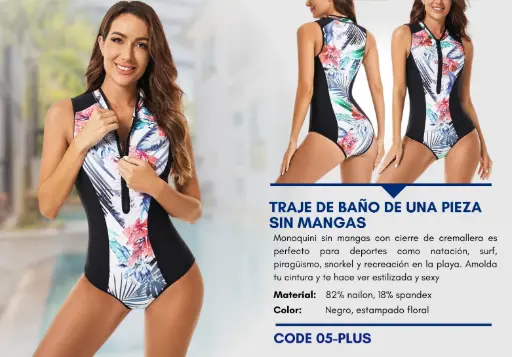 [Traje de Baño Para Mujer PLUS Elite Swim PLUS-05] Traje de Baño Para Mujer PLUS Elite Swim PLUS-05