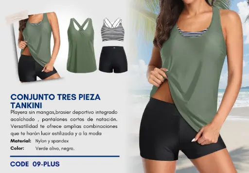 [Traje de Baño Para Mujer PLUS Elite Swim PLUS-09] Traje de Baño Para Mujer PLUS Elite Swim PLUS-09