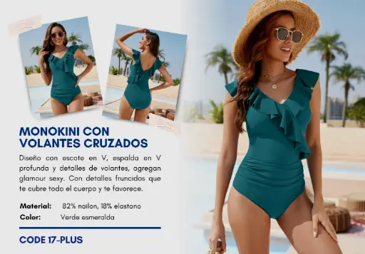 [Traje de Baño Para Mujer PLUS Elite Swim PLUS-17] Traje de Baño Para Mujer PLUS Elite Swim PLUS-17