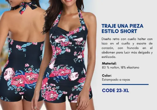 [Traje de Baño Para Mujer PLUS Elite Swim PLUS-23] Traje de Baño Para Mujer PLUS Elite Swim PLUS-23