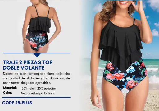 [Traje de Baño Para Mujer PLUS Elite Swim PLUS-28] Traje de Baño Para Mujer PLUS Elite Swim PLUS-28