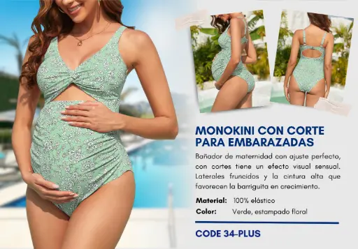 [Traje de Baño Para Mujer PLUS Elite Swim PLUS-34] Traje de Baño Para Mujer PLUS Elite Swim PLUS-34
