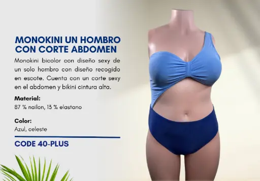 [Traje de Baño Para Mujer PLUS Elite Swim PLUS-40] Traje de Baño Para Mujer PLUS Elite Swim PLUS-40