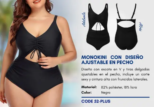 [Traje de Baño Para Mujer PLUS Elite Swim PLUS-52] Traje de Baño Para Mujer PLUS Elite Swim PLUS-52