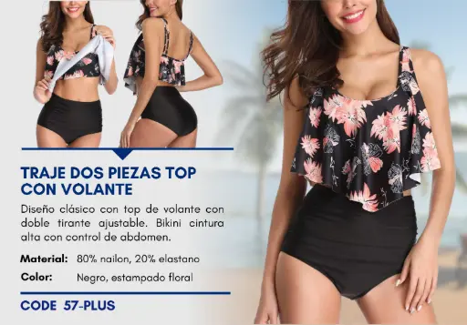 [Traje de Baño Para Mujer PLUS Elite Swim PLUS-57] Traje de Baño Para Mujer PLUS Elite Swim PLUS-57