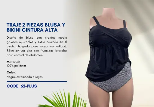 [Traje de Baño Para Mujer PLUS Elite Swim PLUS-62] Traje de Baño Para Mujer PLUS Elite Swim PLUS-62