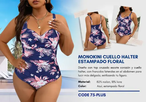 [Traje de Baño Para Mujer PLUS Elite Swim PLUS-75] Traje de Baño Para Mujer PLUS Elite Swim PLUS-75