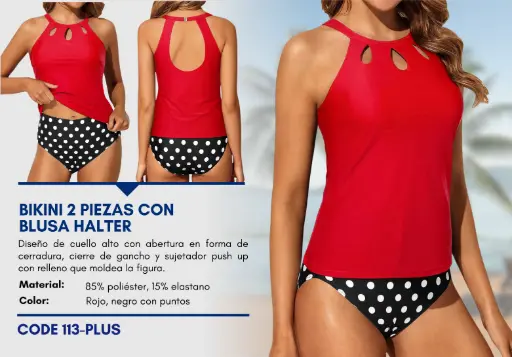 [Traje de Baño Para Mujer PLUS Elite Swim PLUS-113] Traje de Baño Para Mujer PLUS Elite Swim PLUS-113
