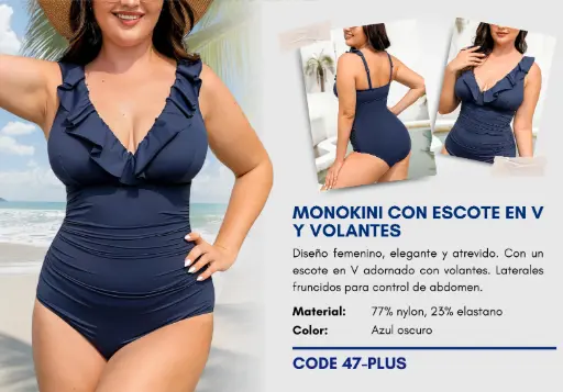 [Traje de Baño Para Mujer PLUS Superior Swim PLUS-47] Traje de Baño Para Mujer PLUS Superior Swim PLUS-47