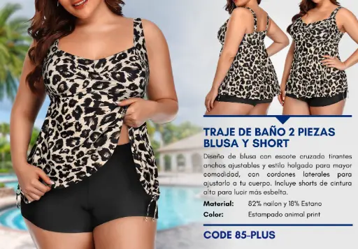 [Traje de Baño Para Mujer PLUS Superior Swim PLUS-85] Traje de Baño Para Mujer PLUS Superior Swim PLUS-85
