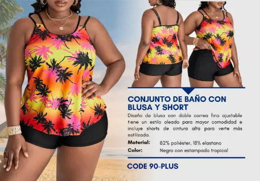 [Traje de Baño Para Mujer PLUS Superior Swim PLUS-90] Traje de Baño Para Mujer PLUS Superior Swim PLUS-90