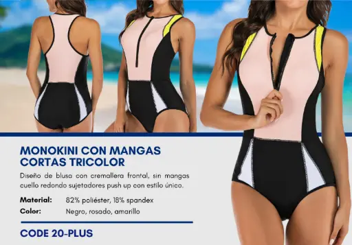 [Traje de Baño Para Mujer PLUS Esencial Swim PLUS-20] Traje de Baño Para Mujer PLUS Esencial Swim PLUS-20